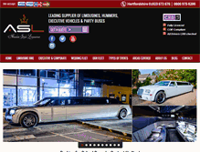 Tablet Screenshot of absolutestylelimousines.com